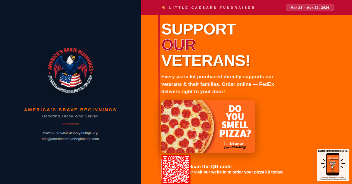 Little Caesars fundraiser QR code